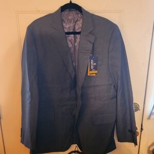 Stafford Gray Sport Coat with Notch Lapel